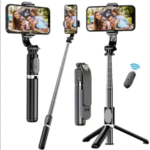 Telescopic Selfie Stick Tripod Mobile Phone Support Wireless Stabilizer For iPhone Android Holder