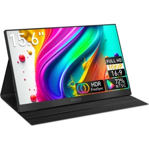 15.6 inch Portable Monitor for Laptop, External Second Screen with HDR