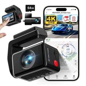 Dash Camera Front and Rear 24H Parking Mode Black Box for Car